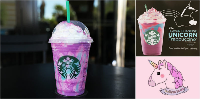 starbucks frappuccino unicorno