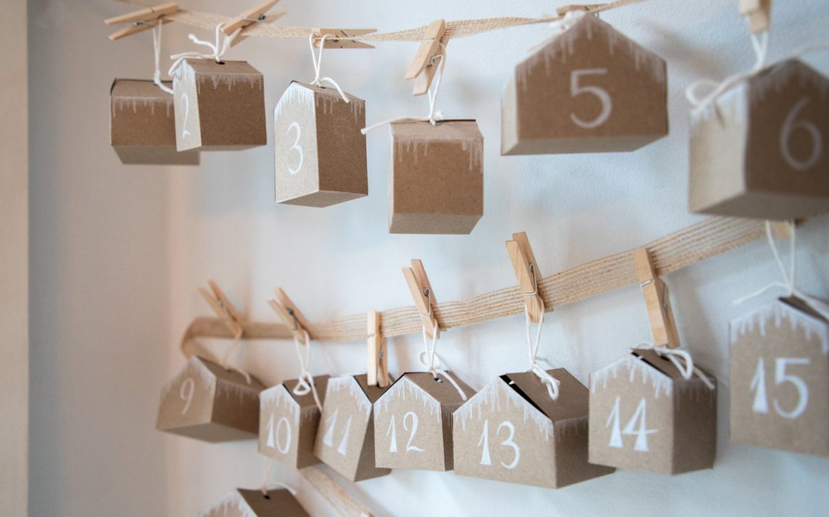 6 calendari dell'avvento fai da te