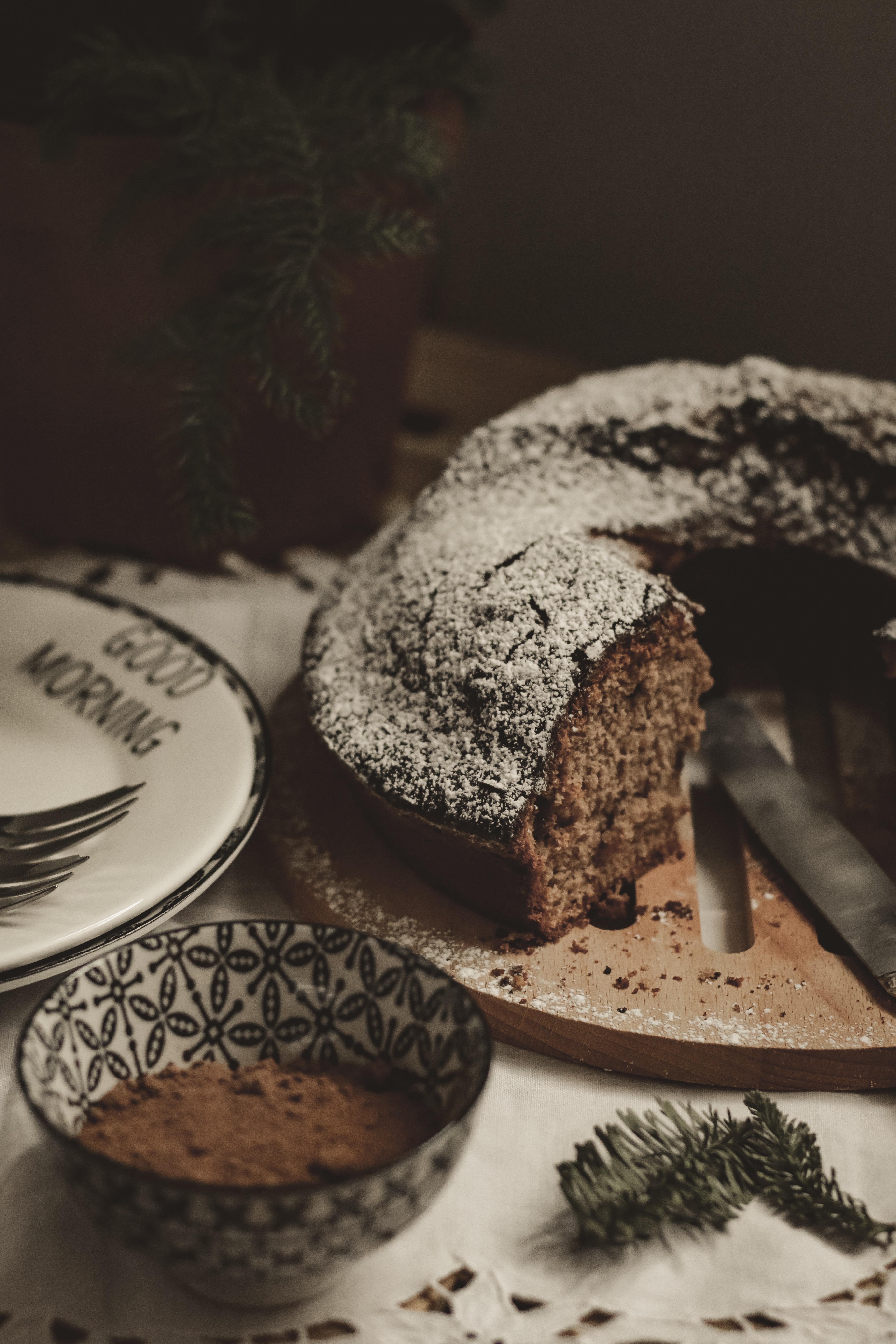 ciambella con orzo e cacao