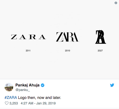 zara cambia logo