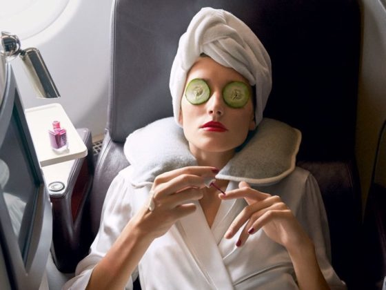 beauty routine in aereo