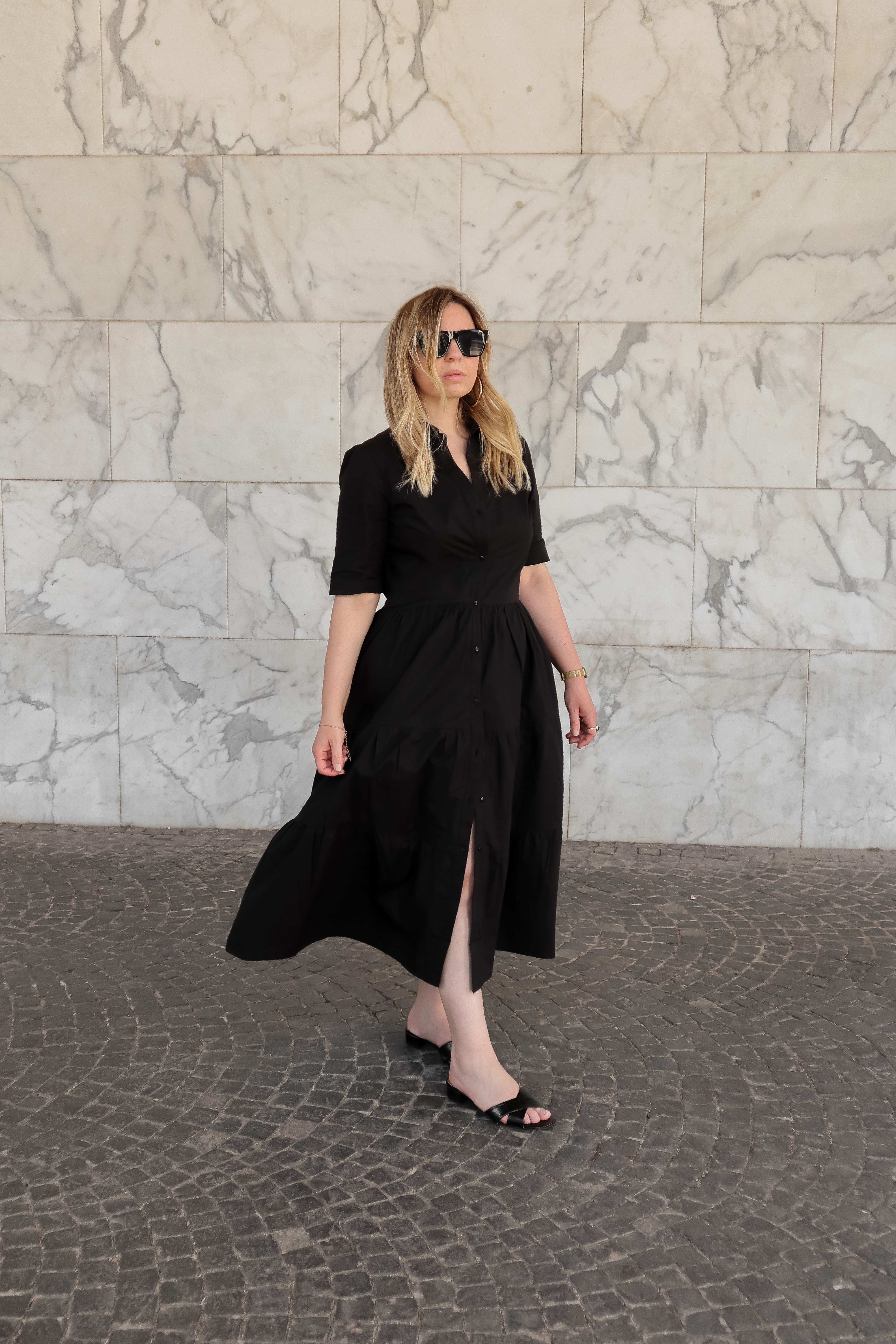 vestito a balze tiered dress
