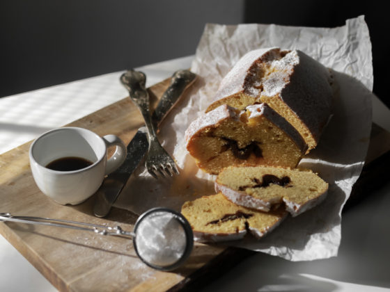 Plumcake con cuore di crema Pan di Stelle