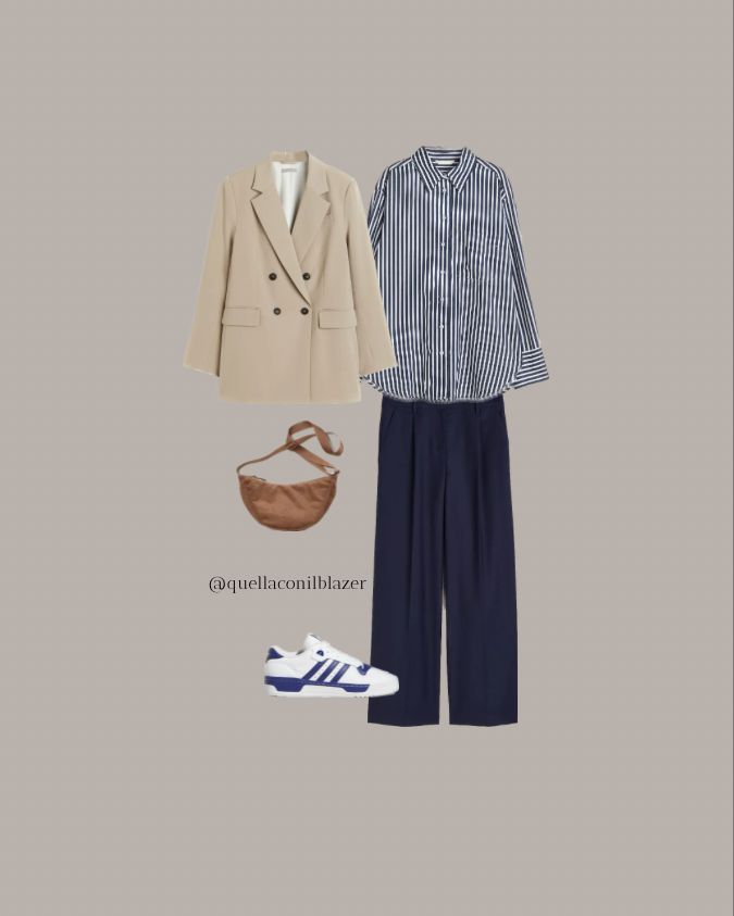 idee look con il blazer beige in autunno